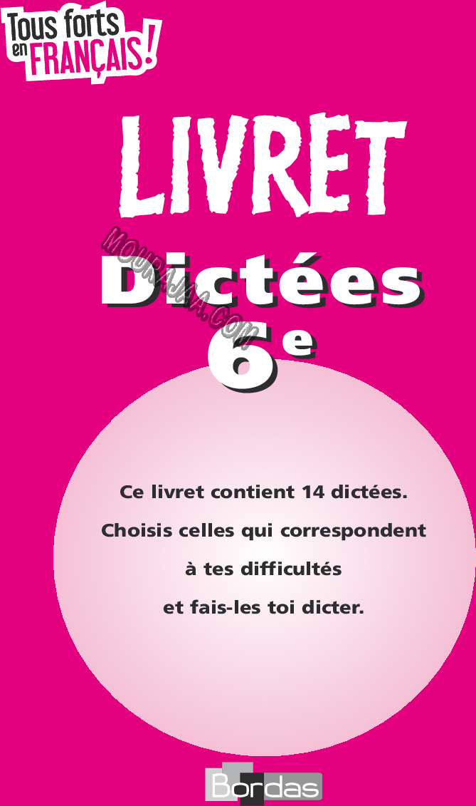 Livret dictées 6ème systeme francais